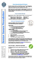 Senior issues newsletter [Vol. 35, No. 1 (Jan. 20, 2014)]