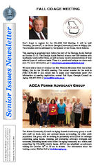 Senior issues newsletter [Vol. 35, No. 15 (Aug. 31, 2014)]