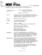 News from DHR [Apr. 13, 1998]