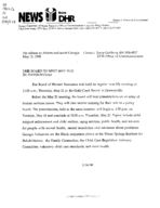 News from DHR [May 14, 1998]