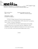 News from DHR [Mar. 10, 1999 A]