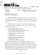 News from DHR [Mar. 8, 1999 A]