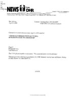 News from DHR [Apr. 9, 1999 B]