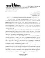 News from DHR: New vital records system reduces time - increases data quality [Jan. 22, 2008]