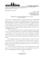 News from DHR: Georgians urged to take precautions against West Nile virus [Aug. 12, 2008]