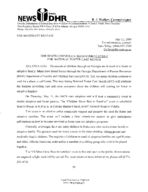 News from DHR: DHR hosts community recruitment event for national foster care month [May 12, 2009]
