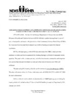 News from DHR: DHS seeks public comment on Community Services Block Grant (CSBG) American Recovery and Reinvestment Act Fund Plan [July 14, 2009]