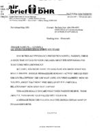 Air brief from the DHR: tip for parents- number 3: let your children know where you stand, May, 2001