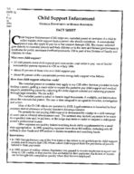 Fact sheet: child support enforcement, No. 16 (Sept. 1996)