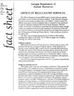 Fact sheet: Office of Regulatory Services, No. 20 (Sept. 2002)
