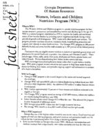 Fact sheet: Women, Infants and Children Nutrition Program (WIC), No. 31 (Nov. 2002)