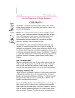 Fact sheet: Children 1st, No. 37 (Jan. 2001)