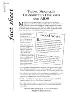 Fact sheet: teens, sexually transmitted diseases and AIDS, No. 47 (Nov. 1999)