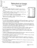 Fact sheet: tuberculosis in Georgia, 49 (May 2000)
