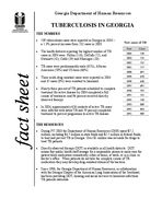 Fact sheet: tuberculosis in Georgia, No. 49 (Jan. 2006)