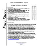 Fact sheet: tuberculosis in Georgia, No. 49 (July 2007)