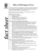 Office of Child Support Services :[fact sheet] / Georgia Dept. of Human Resources