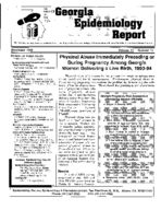 Georgia epidemiology report, Vol. 11, no. 11 (Nov. 1995)