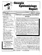 Georgia epidemiology report, Vol. 11, no. 9 (Sept. 1995)