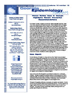 Georgia epidemiology report, Vol. 16, no. 12, (Dec. 2000)