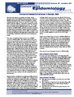 Georgia epidemiology report, Vol. 21, no. 4 (Apr. 2005)