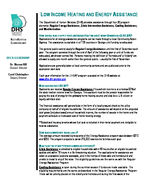 Low Income Heating and Energy Assistance [2012]