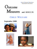 Child welfare outcome measures and results, Sept. 2008