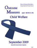 Child welfare outcome measures and results, Sept. 2009