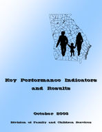 Key performance indicators and results, Oct. 2003