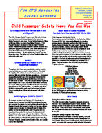 Child passenger safety news you can use, Vol. 1, Issue 2 (May 2008)