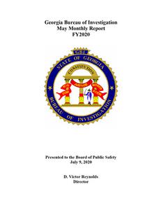 Monthly report, 2020 May