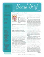 Board brief, Summer 2008 (Aug. 2008)