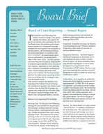 Board brief, Summer 2009 (June 2009)