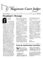 Council of Magistrate Court Judges newsletter, Mar. 2006