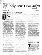 Council of Magistrate Court Judges newsletter, Aug. 2007
