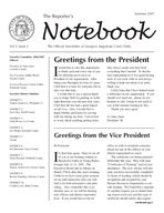 The reporter's notebook: the official newsletter of Georgia's Magistrate Court Clerks, Vol. 2, Issue 2 (Summer 2007)