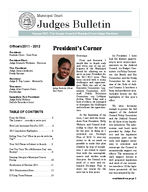 Municipal Court Judges bulletin, Summer 2012