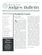 Municipal Court Judges bulletin, Fall 2006