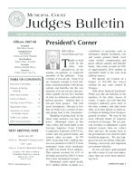 Municipal Court Judges bulletin, Fall 2007