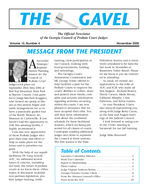 The Gavel: the official newsletter of the Georgia Council of Probate Court Judges [Nov. 2005]