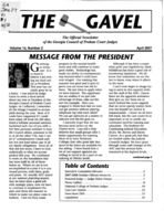 The Gavel: the official newsletter of the Georgia Council of Probate Court Judges [Apr. 2007]
