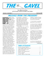 The Gavel: the official newsletter of the Georgia Council of Probate Court Judges [Sept. 2007]