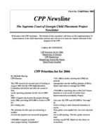 CPP newsline [Vol. 6, no. 2 (Fall/Winter 2003)]