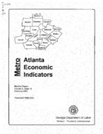 Metro Atlanta economic indicators, monthly report, Vol. 2, no. 12 (Feb. 2000)