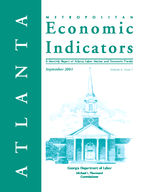 Metro Atlanta economic indicators, monthly report, Vol. 4, no. 7 (Sept. 2001)