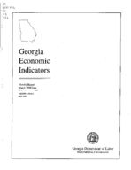Georgia economic indicators, monthly report [Vol. 4, no. 3 (May 1998)]
