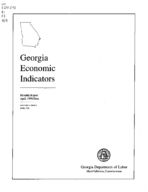 Georgia economic indicators, monthly report [Vol. 4, no. 4 (June 1998)]