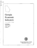 Georgia economic indicators, monthly report [Vol. 4, no. 8 (Oct. 1998)]