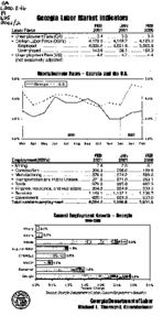 Georgia labor market indicators, 2001 February