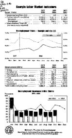 Georgia labor market indicators, 2002 October